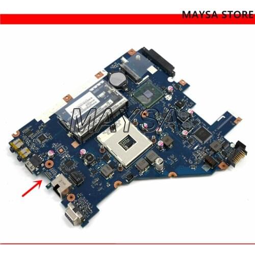 Laptop Motherboard For Acer aspire 5733 5733Z MBRJY02002 PEW71 LA-6582P HM55 UMA DDR3 Main board Free cpu