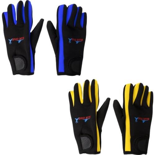 1 Pair 1.5mm Neoprene Five Finger Wetsuits Diving Glove Anti-scratch Anti-slip Snorkeling Gloves Snorkel Spearfishing Surfing