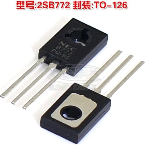 New 2SB772 TO-126 PNP Audio Amplifier Switch Video Amplifier Current 2A B772