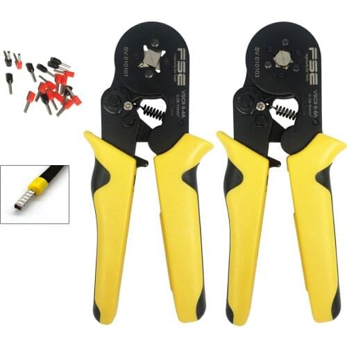 Crimping Tool Tubular Terminal Pliers VSC8 6 - 4A 6 - 6A 0.08 -10MM2 AWG 23- 7 Electrical Electrician Mini Tools