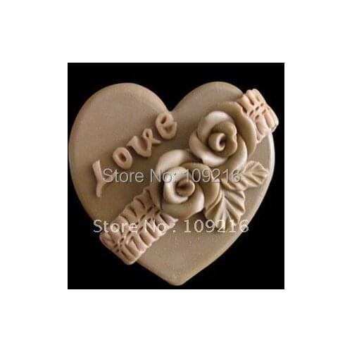 Wholesale!!!1pcs DIY LOVE (R0064) Silicone Handmade Soap Mold Crafts DIY Mold