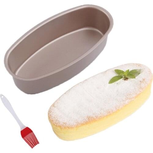 Oval Nonstick Bread Baking Tray Moulds Cheese Mousse Cake Pan DIY Loaf Bakeware Pastry Baking Kitchen Cooking Tool