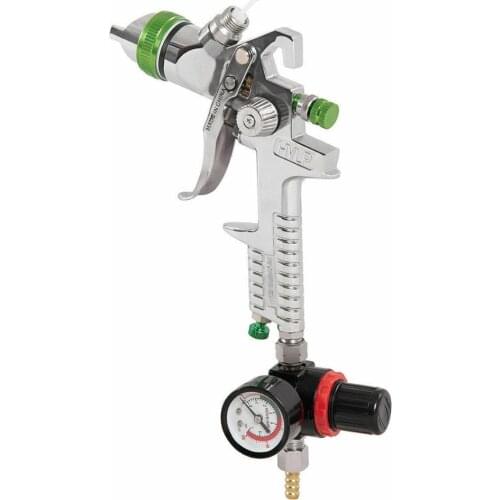 Central Pneumatic HVLP Touch Up Spray Gun with Regulator 1.5 MM 600 CC Aluminum Cup