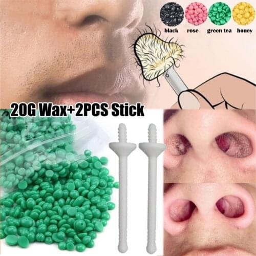 Nose Hair Removal Portable Wax Kit Effective and Safe Nasal Hair Trimmer for Men and Women Removing Face Hair Arm Cleaning Tool