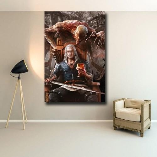 Wizard Warrior Poster Hot Video Game Posters and Prints Canvas Painting Wall Art Decoration for Living Room Home Cuadros Decor