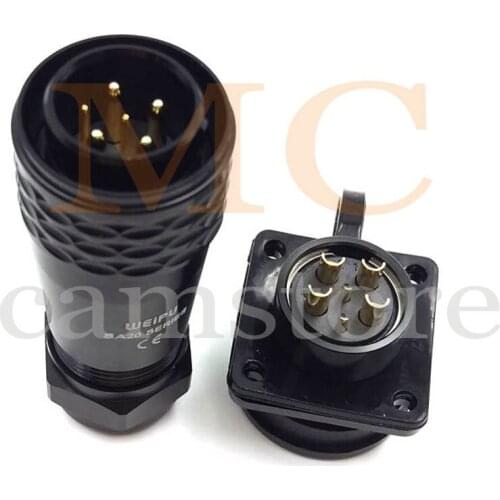 SA20 6-pin male female power cable plug socket, high volage industrial aviation waterproof power connector, IP67
