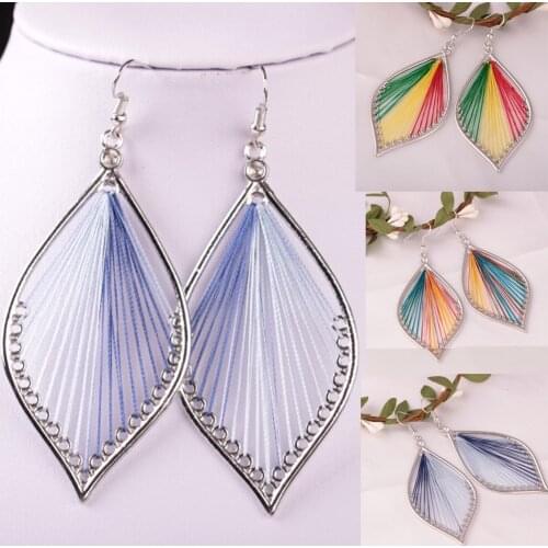 1Pair Fashion Women Earrings Alloy Leaf Dangle Earings Eardrop Jewelry Vintage Oorbellen Fabulous Imitate Ornaments Trinkets