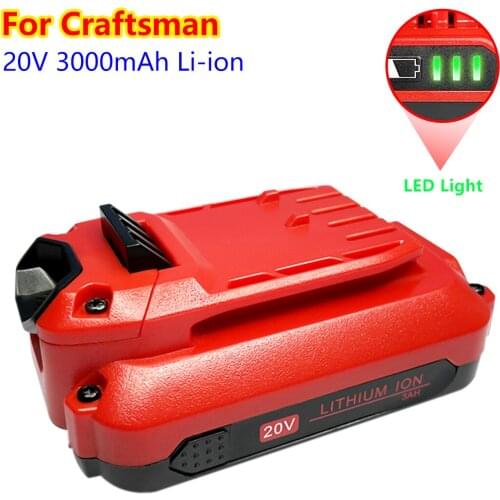 20V Battery CMCB202 Replacement for Craftsman V20 Lithium Ion Battery CMCB204 CMCB202 CMCB201 Only for V20 Series 20V Tools