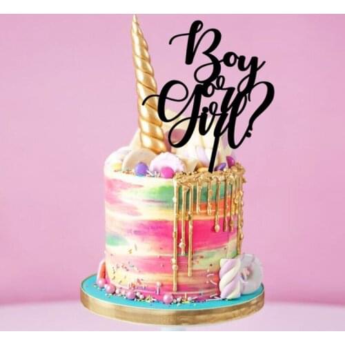 Boy Or Girl Cake Topper, Gender Reveal Decorations, Gender Reveal Cake Topper, He or She Cake Topper, Gender Reveal Ideas