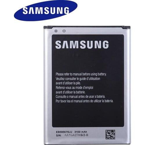 100% Original Genuine Samsung Original Battery EB595675LU For Samsung Galaxy Note 2 N7100 N7102 N719 N7108 N7108D NOTE2 3100mAh