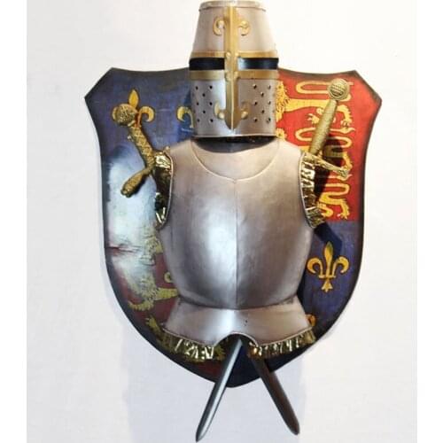 Handmade Medieval 3D wrought iron wall ornaments Creative retro restaurant and bar wall ornaments