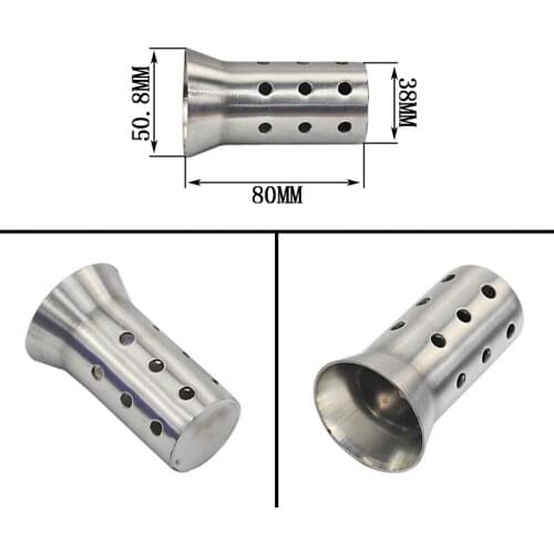 51mm Motorcycle Exhaust Muffler DB Killer Removable Silencer Baffle Insert Tip Reduce Noise Sound Eliminator DB Killer Silencer