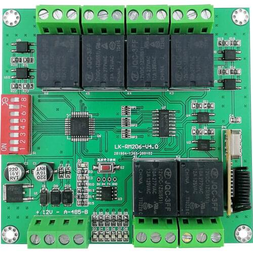 Six-way Switch Relay Module RS485 Decoder, Up and Down, Left and Right Control