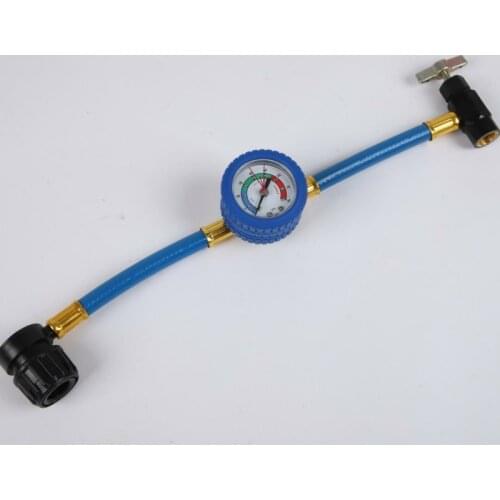 Car Air Conditioning Accessories AC R134A Refrigerant Recharge Measuring Hose with Gauge