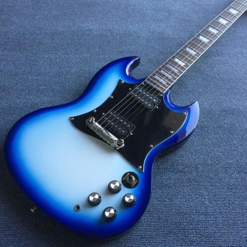 Free delivery, customized high quality electric guitar, rosewood fingerboard Blue Guitar