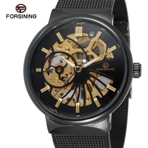 Forsining 2020 Fashion Luxury Thin Small Dial Unisex Design Waterproof Watches Men Luxury Brand Skeleton Watch Male Wristwatch
