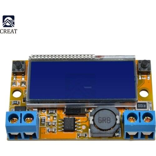 DC-DC DC 5-23V to DC 0-16.5V 3A Step Down Power Supply Buck Module LCD Display Voltage Regulator with Acrylic Case