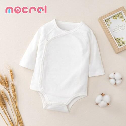 Baby Wrap Fart Jumpsuits Neonatal Long-Sleeved Clothes Outfit Cotton Triangle The Infant Child Bodysuits Clothes For Baby