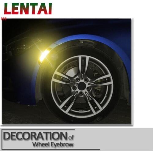 LENTAI For Hyundai solaris i30 tucson 2017 ix35 accent Alfa Romeo 159 147 Infiniti 1Set Auto Car Door Wheel Eyebrow 3D Stickers