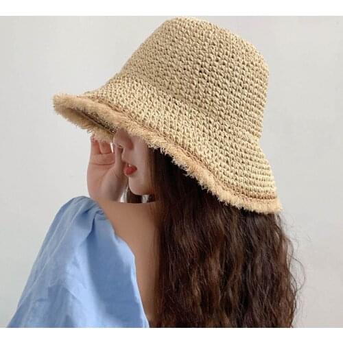 Summer Straw Hats For Women UV Protection Sun Hat Outdoor Visor Beach Hat Female Hollow Sunshade Hat Folding Panama Caps