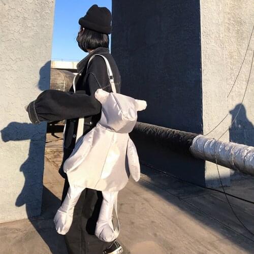 Design Fashion Personality Bear Female Backpack Punk Style School Bags Designer Backpacks For Adolescent Girls Gifts