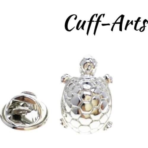 Cuffarts Men Brooches For Party Brass Retro Animal Fashion Turtle Lapel Pin Classic Male Brooch Spike Accessories P10105
