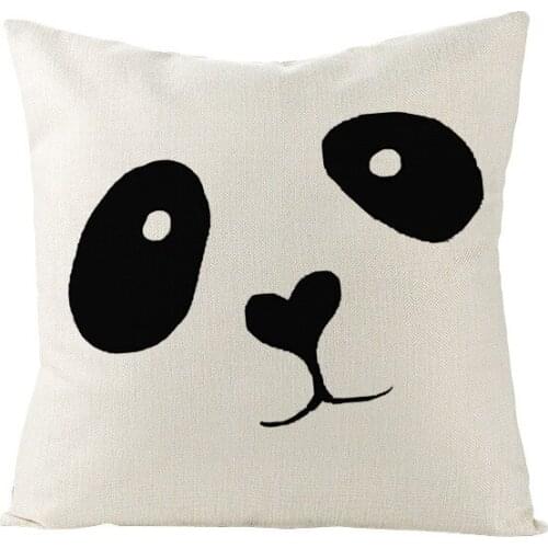 Letter Love Home Pillow Cover Cotton Linen Black White Throw Pillow Case Cushion Covers Sofa Bed Nordic Decorative Pillow Case