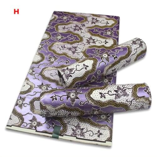 Nigerian Satin African Wax Fabric Cotton Print Rapper Batik Ankara Makings Veritable Golden Wax Material Golden Wax Fabric 1-9
