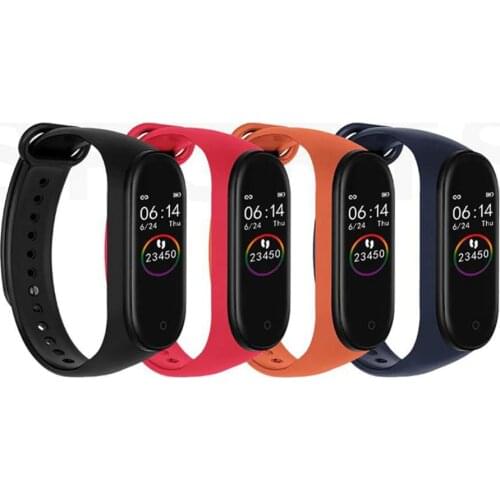 50pcs/set New M4 Band Smart Bracelet 3 Color AMOLED Screen For Miband 4 Smartband Fitness Bluetooth Sport Waterproof Smart Band