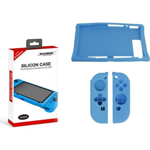 Silicon Case for Nintendo Switch Consoles and Joy-Con Blue Protector Cover 1707