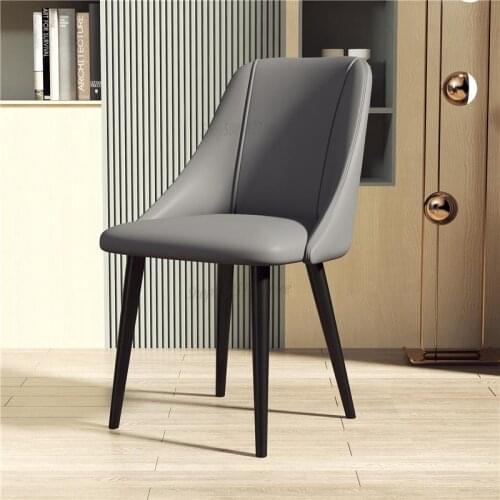Modern Minimalist Dining Chair Home Dining Chair European-style Light Luxury Single Backrest Leisure Desk Chair Bedroom Makeup C