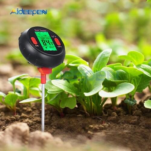 5 in 1 PH Soil Tester Water Moisture Meter Humidity Thermometer Photometer Water Meter Garden Plants Hydroponics Analyze