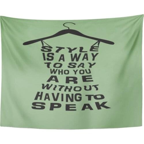 Lady Woman Dress from Words Girl Abstract Tapestry Home Decor Wall Hanging for Living Room Bedroom Dorm 60x80 Inches