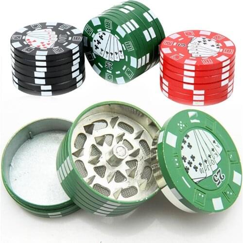 1Pcs Metal Smoke Grinders 40mm Dry Herb Crusher Smoking Grinder Herb Tobacco Cigarette Shredder Spice Mill Pipe Accessories