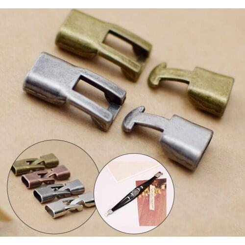 10Sets Bracelet Clasps Hooks Cords End Caps Leather Cord Bracelets Connector for DIY Jewelry Making Findings Parts Accessories