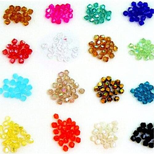 Isywaka Popular Sale U Choice 650pcs 3mm Bicone Austria Crystal Glass Beads Loose Spacer Bead for DIY Jewelry Making