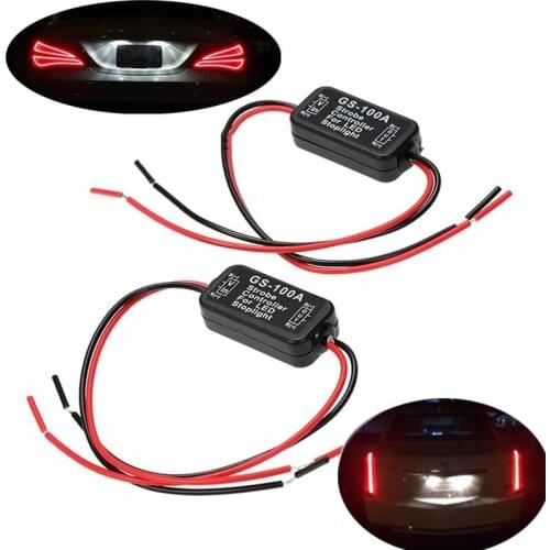 Auto Car 12V GS-100A LED High Position Brake Tail Stop Light Strobe Flash Flashing Controller Box LED Lights