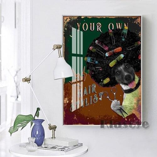 Social Big Funny Poster Renaissance Animal Painting Comical Dog Print Eclectic Wall Art Modern Home Decor Bedroom Decorate Gift