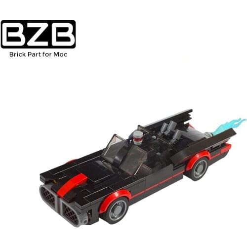 BZB MOC 1966 The Dark Knight Supercar Racing 24651 Building Block Model Home Decoration Kids Boys DIY Toys Best Gifts