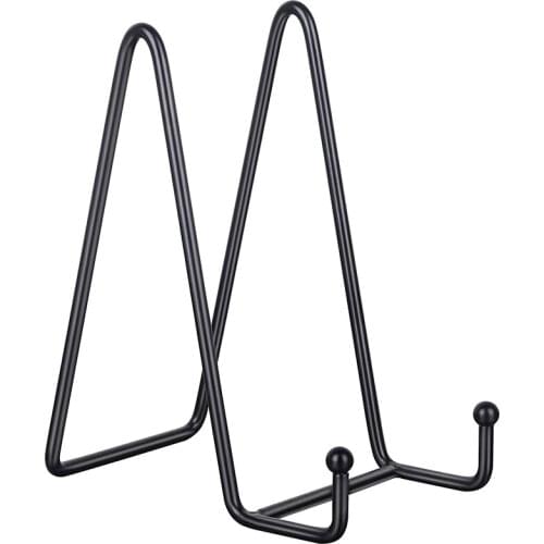 Black Metal Display Stands for Plate Stand Plate Holder Display Stands for Picture, Decorative Plate, Book,Photo Easel