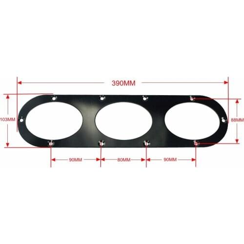 2pcs Black Rear Bumper Diffuser For Universal Car Rear Bumper Air Diversion Diffuser Panel TT100863