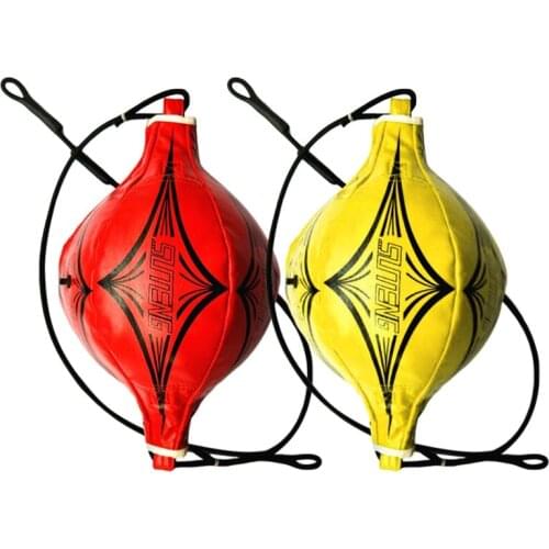 Double End Bag Boxing Speed Ball Pear Inflatable Boxing Equipment Body Building Fitness Speed Balls Training 2021