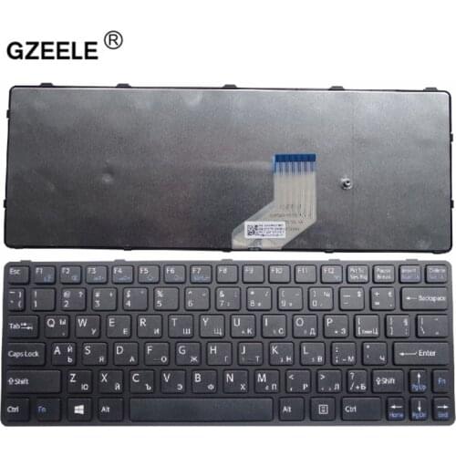 GZEELE NEW russian laptop Keyboard for SONY SVE 11 SVE111A11T SVE11115CP S11115ECP SVE11115ECW RU Layout With Frame