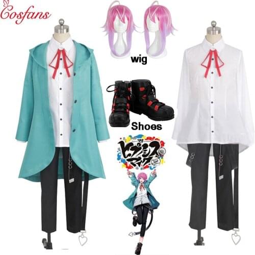 Divisie Rap Battle Hypnose Mic Amemura Ramuda Cosplay Kostuum Uniformen Past Outfits Volledige Set Halloween costumes wig shoes