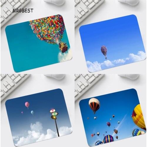 Blue Sky Hot Air Balloon Cute Picture Print Mice Pad 220x180/200x250/250x290mm for Children