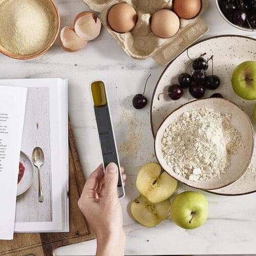 Adjustable Kitchen Scale 12stalls Liquid Powder Measure Cup Metering Spoon Double Head Measuring Spoon for Cooking Seasonin xqmg