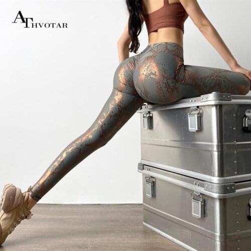 ATHVOTAR Sport Yoga Women Leggings Corset Printed Leggings High Waist Seam Leggings Sport Women Fitness Snakeskin Pattern Pants