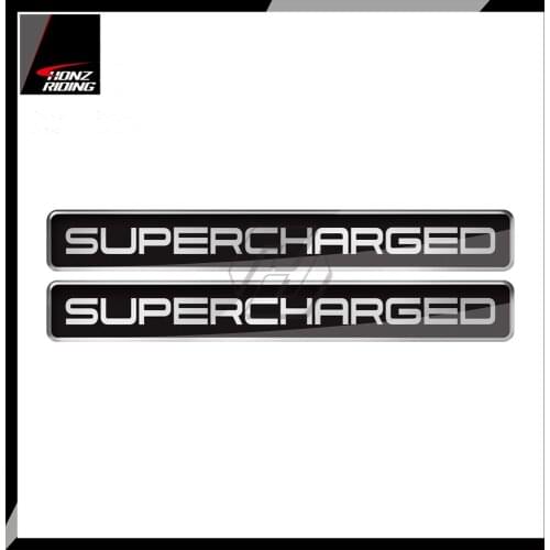 For BMW Honda Kawasaki Suzuki Ducati 3D Supercharged Edition Sticker Car Motorbike Decal