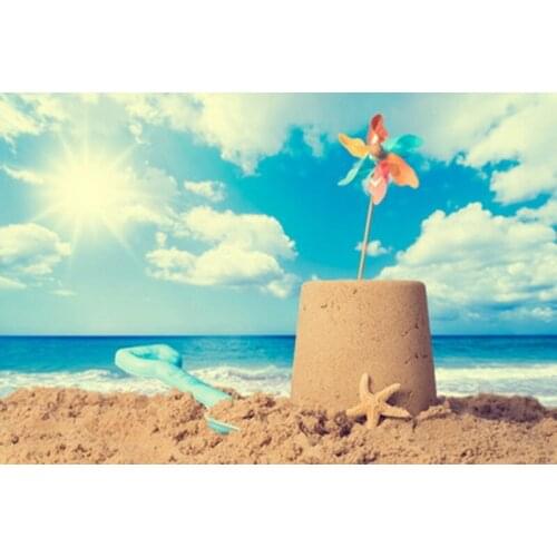 Newest Beach sea childhood backdrops for studio photography background vinyl Children Kids photo studio backdrop