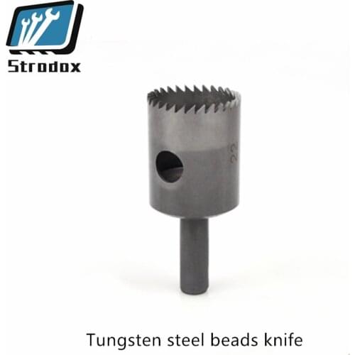 5 PCS Buddha beads knife tungsten steel alloy fine teeth wooden bead knife ball knife handball knife drill bit turning tool